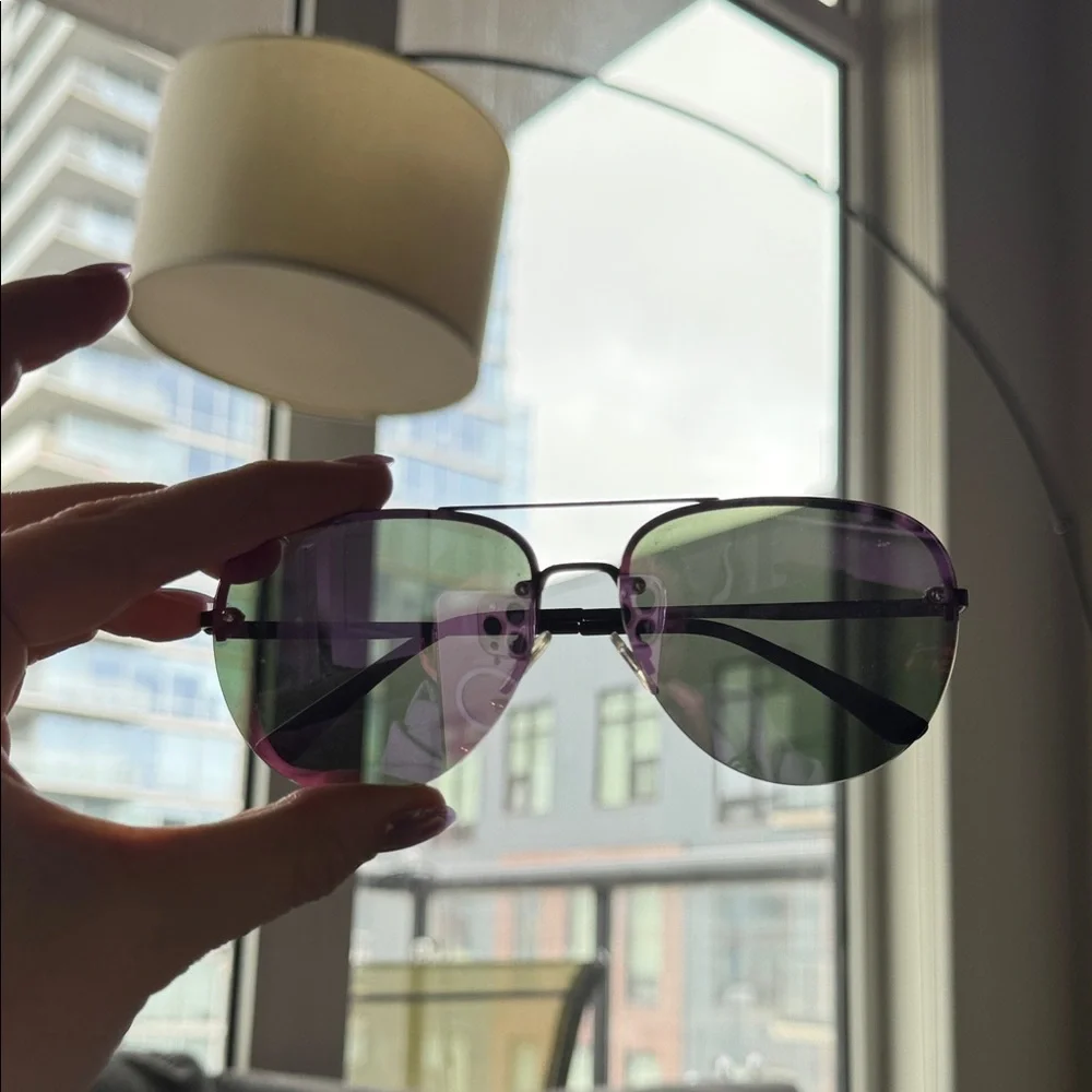 Dime Women's Pink Sunglasses - Picture 3 of 6